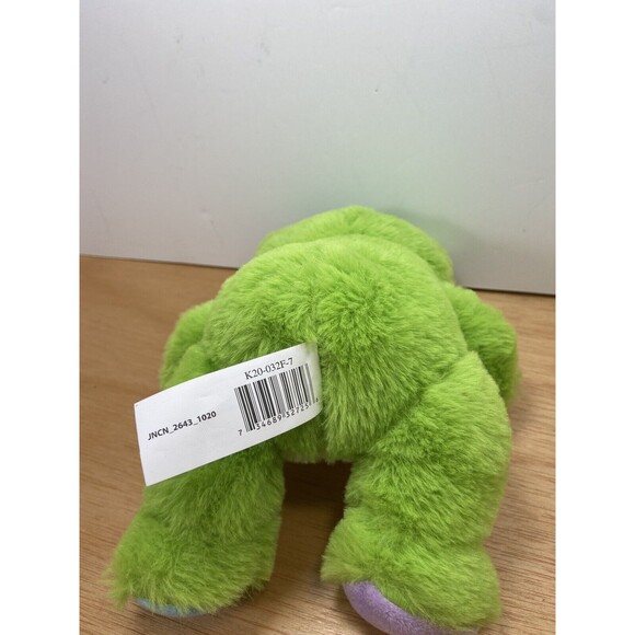 Walmart Green Frog Plush Stuffed Animal With Rainbow Bow Pastel Easter Kawaii - Picture 5 of 6